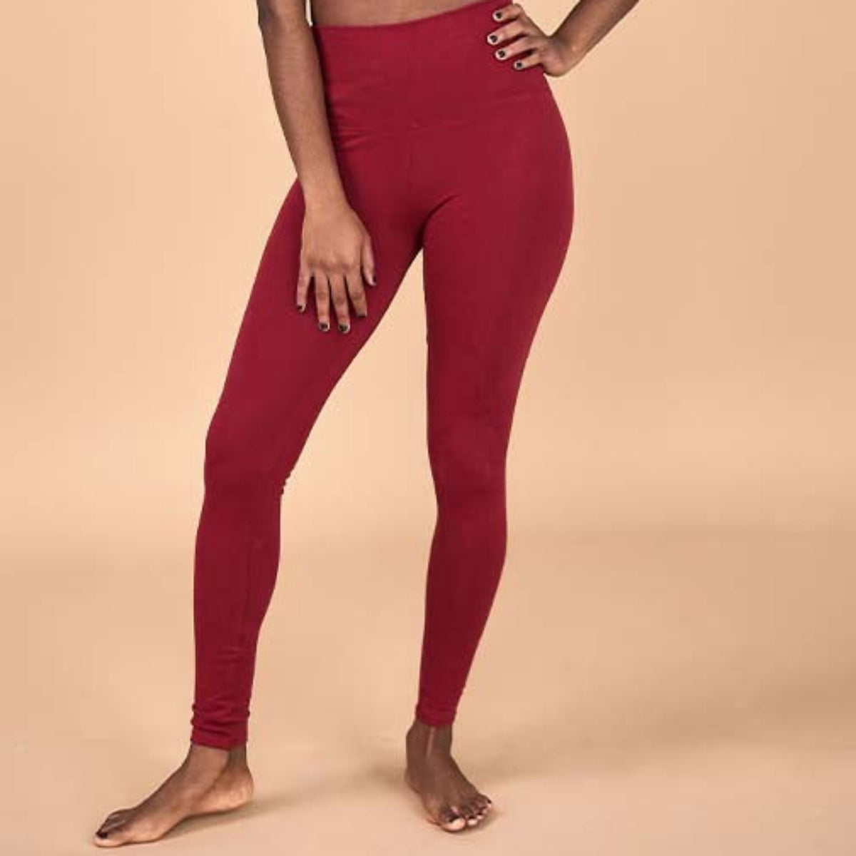 Yoga-legging-lang-rood